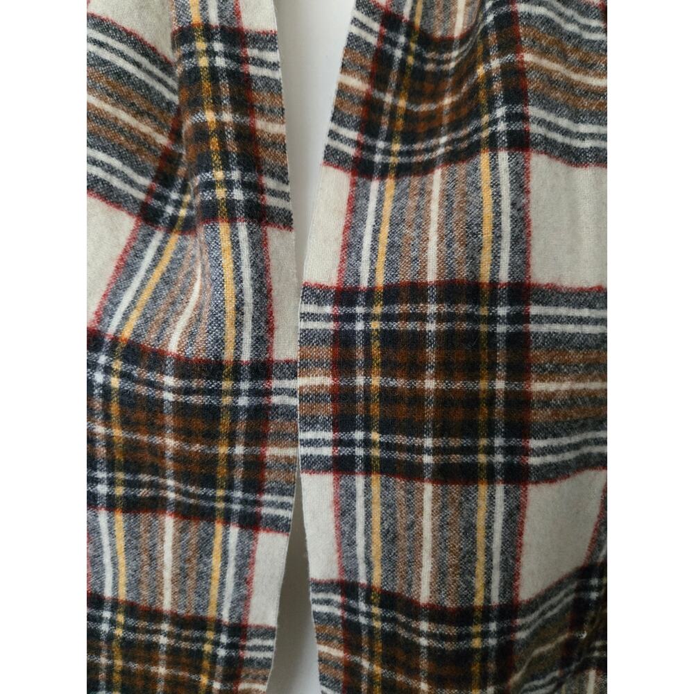 Heritage Vintage Pendleton 100% Virgin Wool Plaid Fringe Scarf Rectangle Preppy - Picture 3 of 9